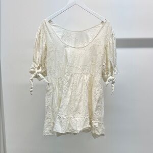 Aritzia Eyelet Babydoll Dress